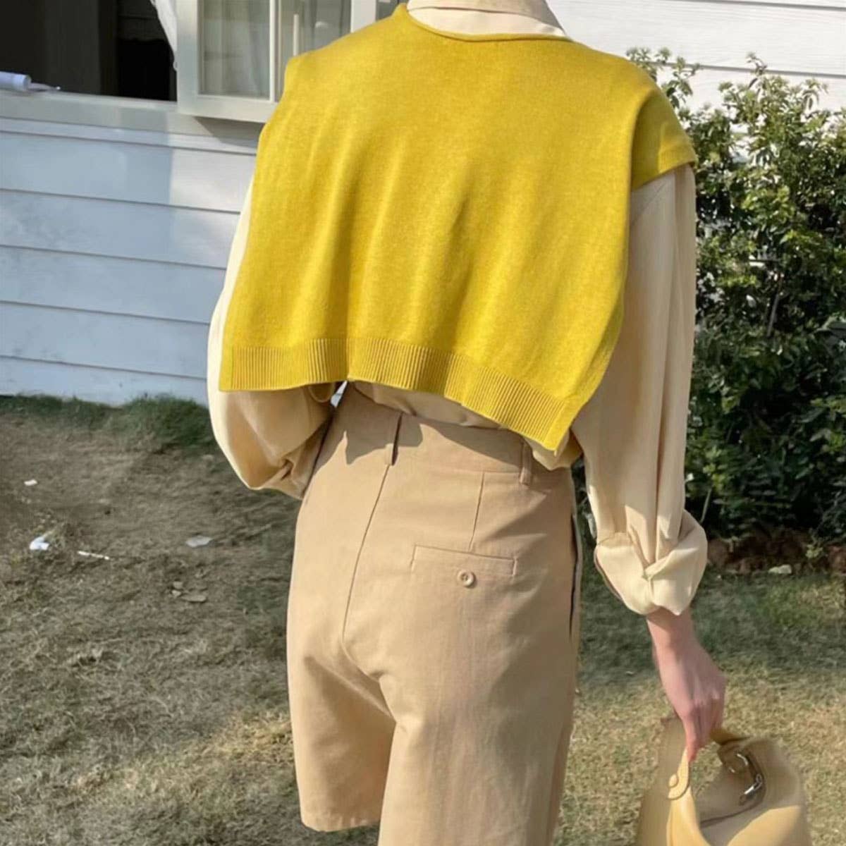 Solid Color Knitted Knotted Shawl??œCasual & Cozy _CWASC0757