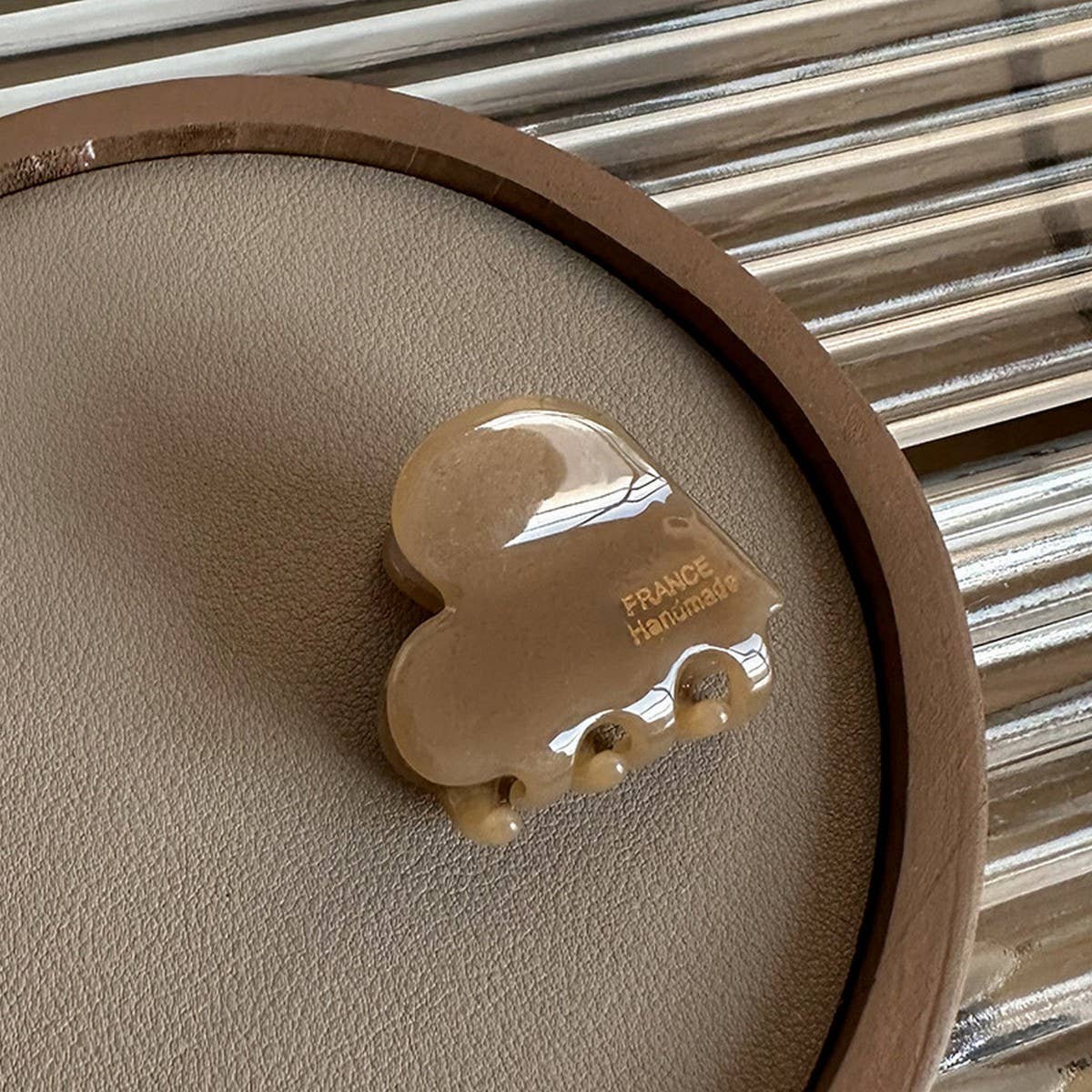 Mini Heart Acetate Hair Claw - French Chic Clip