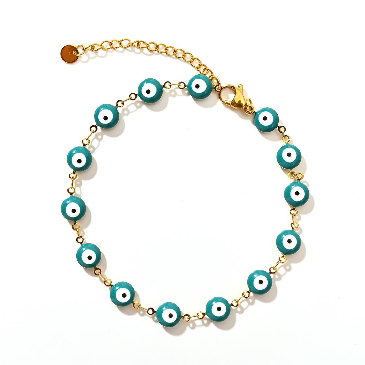 Classic 18K Stainless Steel Evil Eye Bracelet