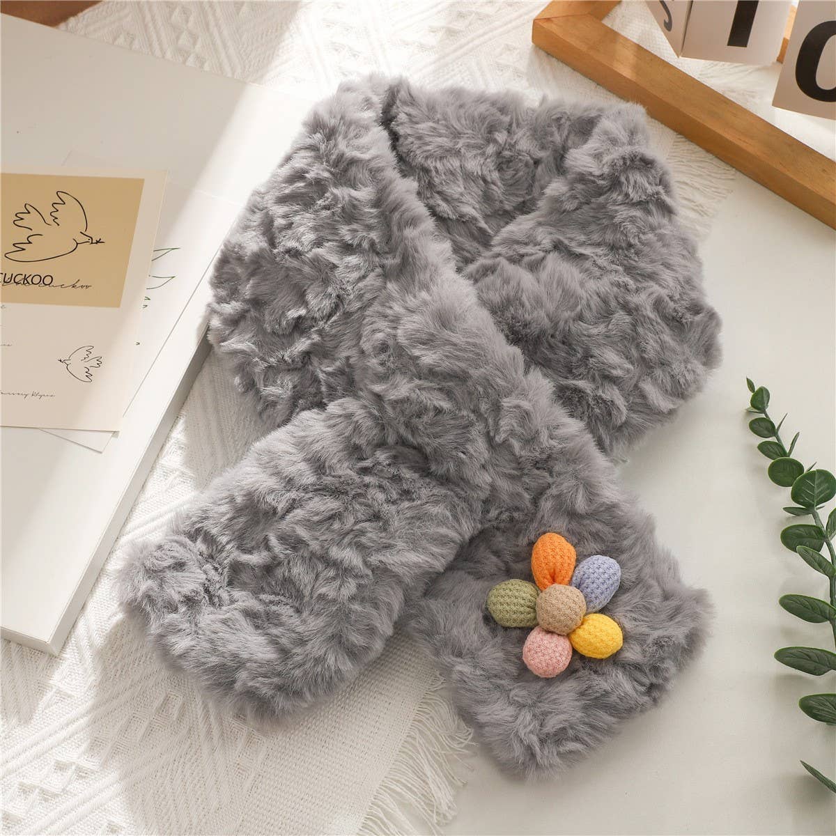 NEW WINTER COLORFUL FLOWER WARM SCARF_CWASC1252