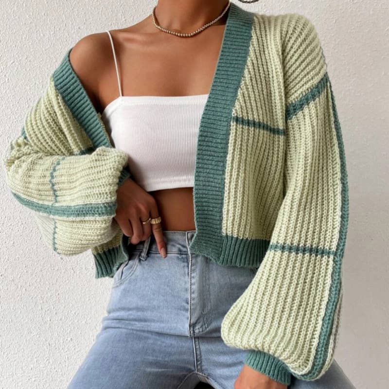 Simple all-in-one long-sleeved sweater