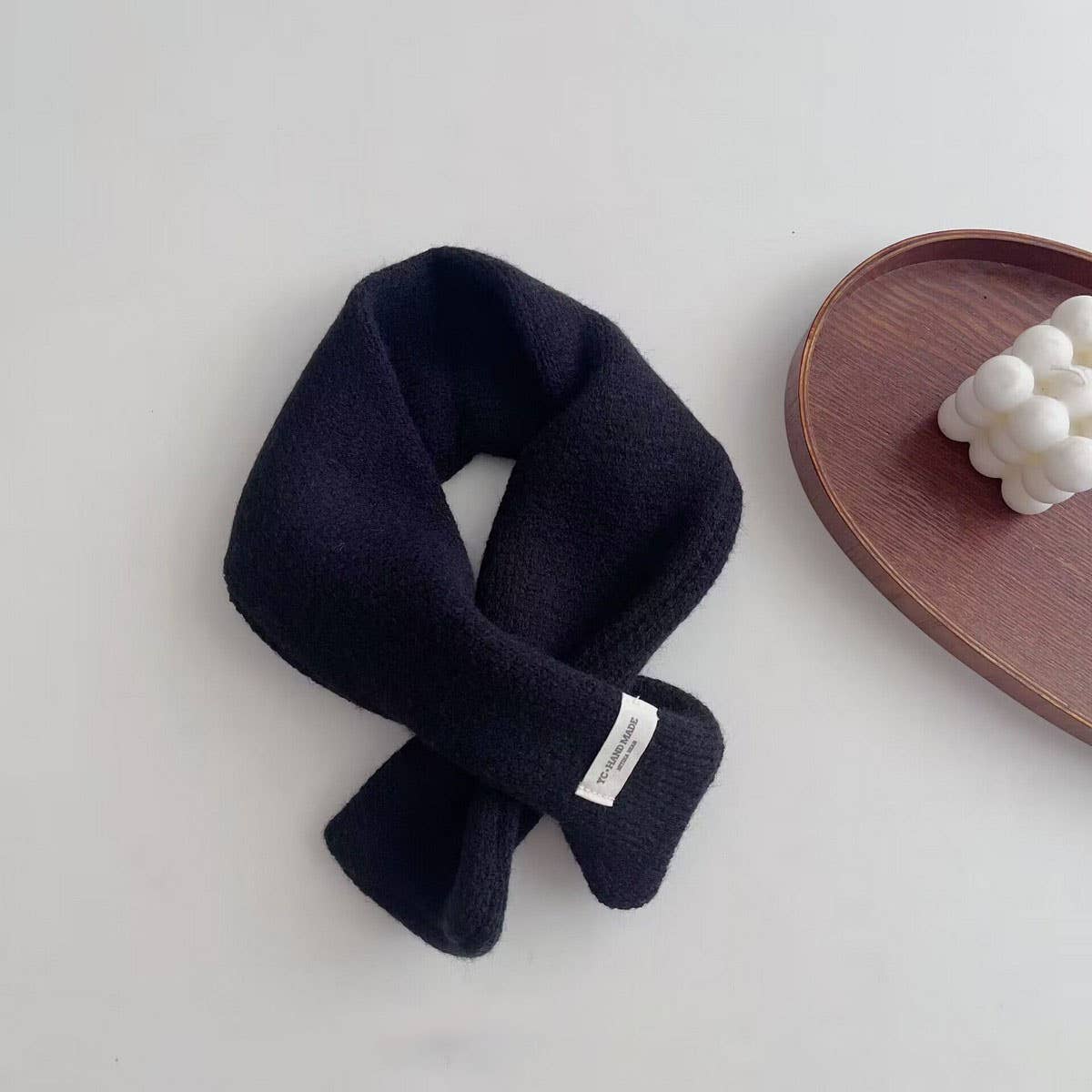 Kids Knit Scarf ? Soft Warm Cross Neck Warmer