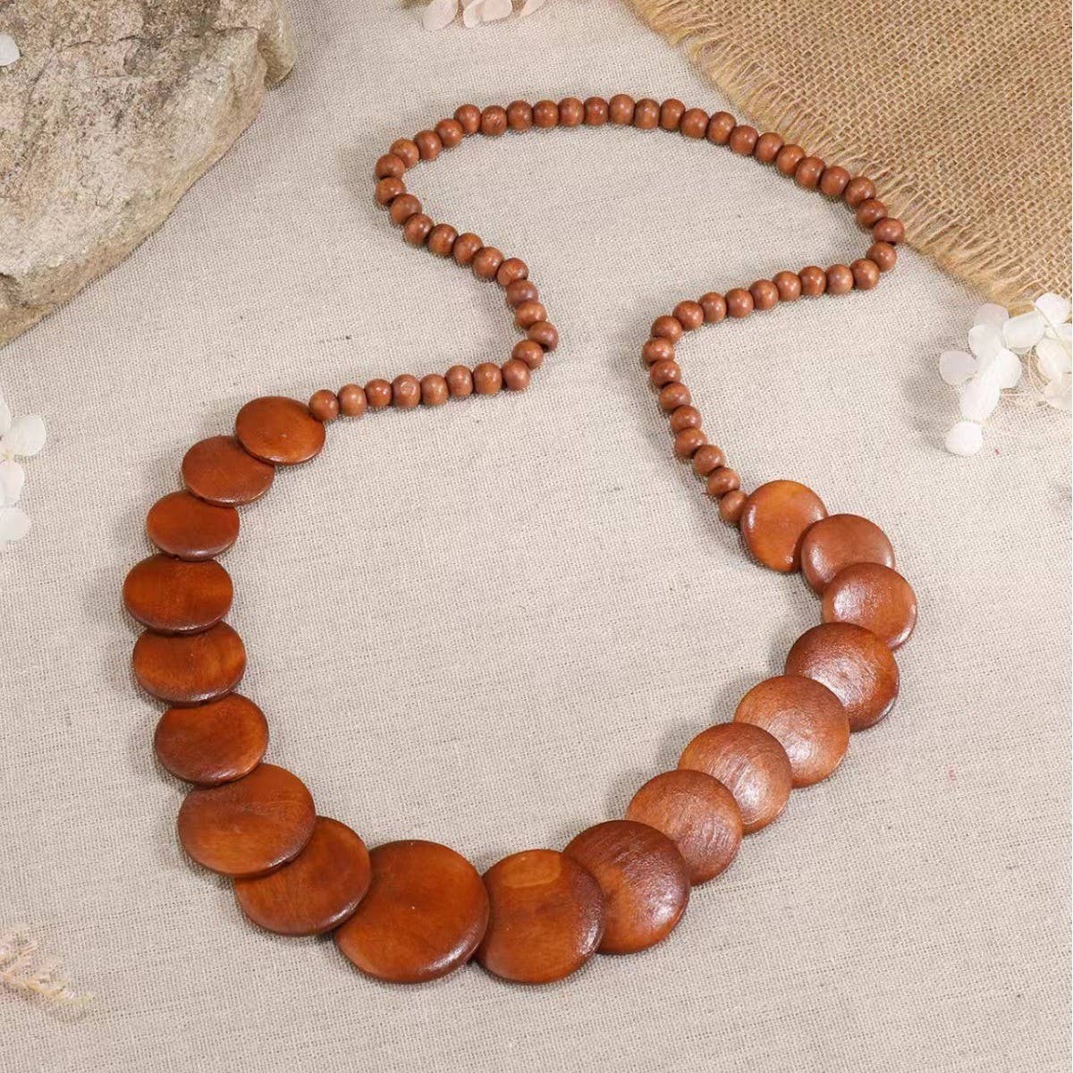 EXOTIC RETRO COCONUT SHELL SWEATER CHAIN_CWMM4394
