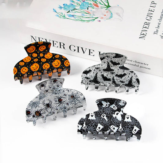 Halloween Magic Hat Hair Claw - Bat Pumpkin Ghost_CWAHA1448