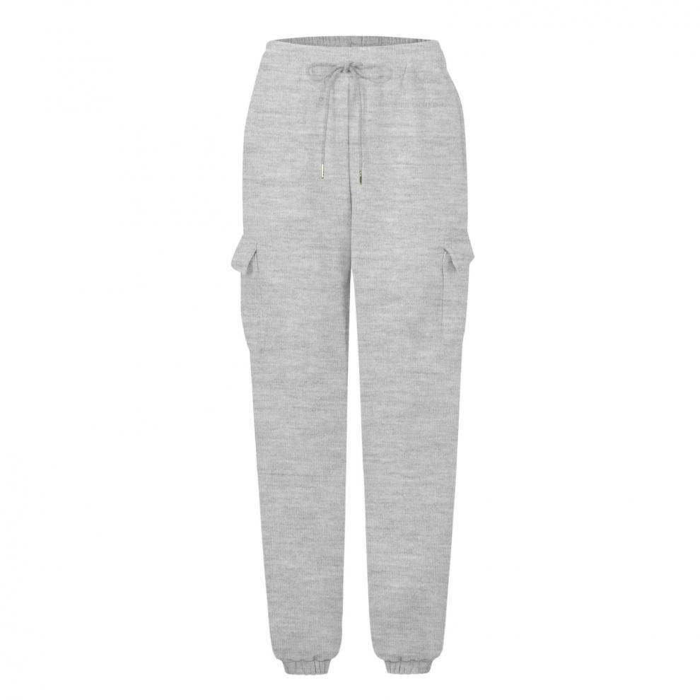 Solid-color straight-leg wide-leg sweatpants