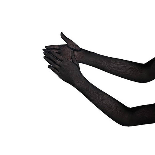 CWAG0285_1 PAIR LONG GLOVES WOMEN SATIN GLOVES
