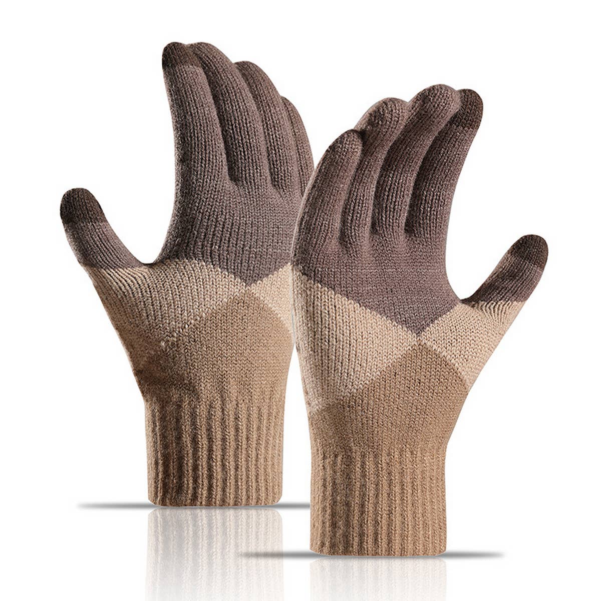 SIMPLE TOUCH-SCREEN WARM KNITTED GLOVES_CWAG0032