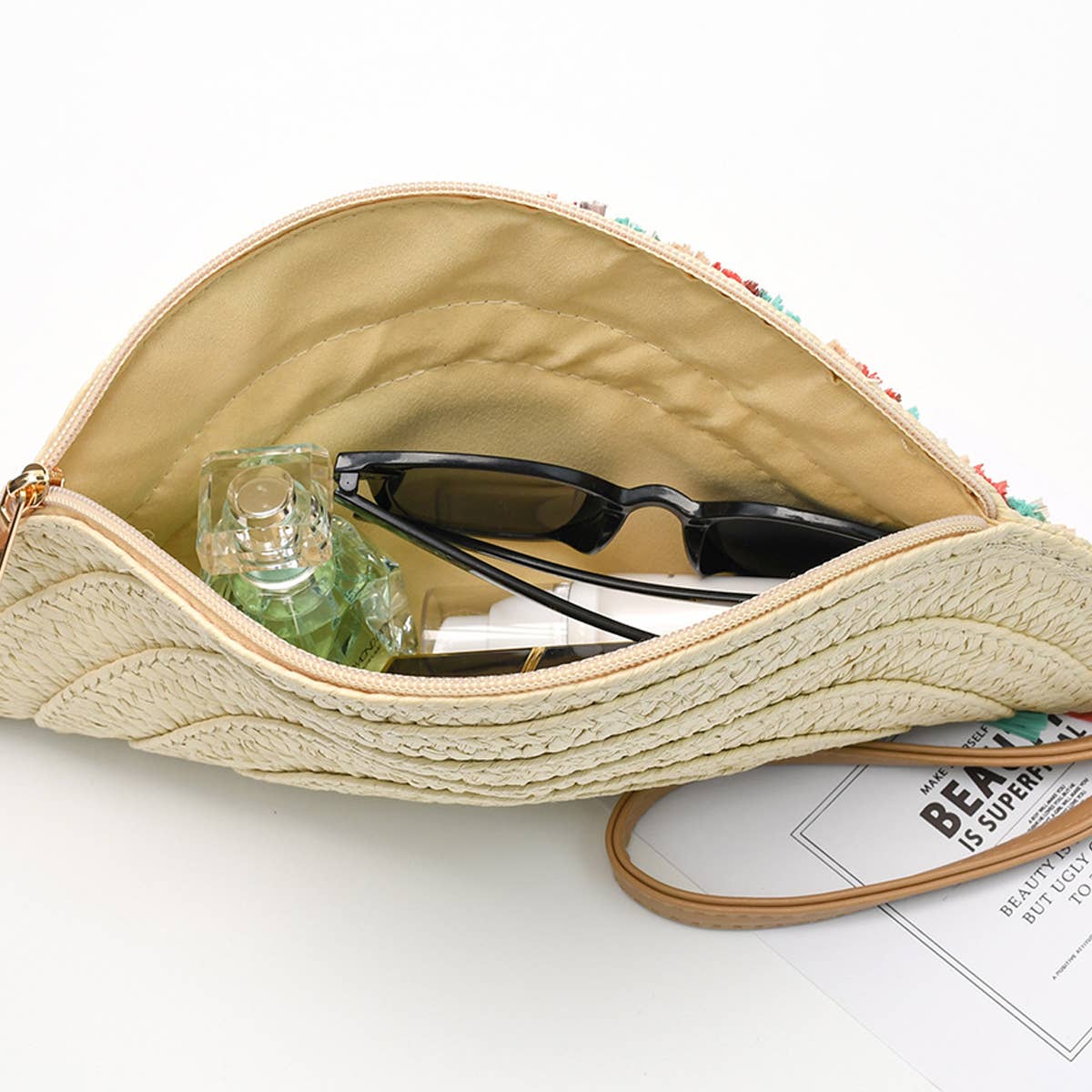 RETRO CASUAL STRAW TASSEL HANDBAG_CWAB2007