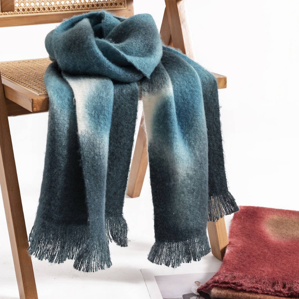 New Gradient Faux Cashmere Scarf - Winter Warmth
