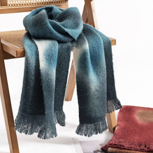New Gradient Faux Cashmere Scarf - Winter Warmth