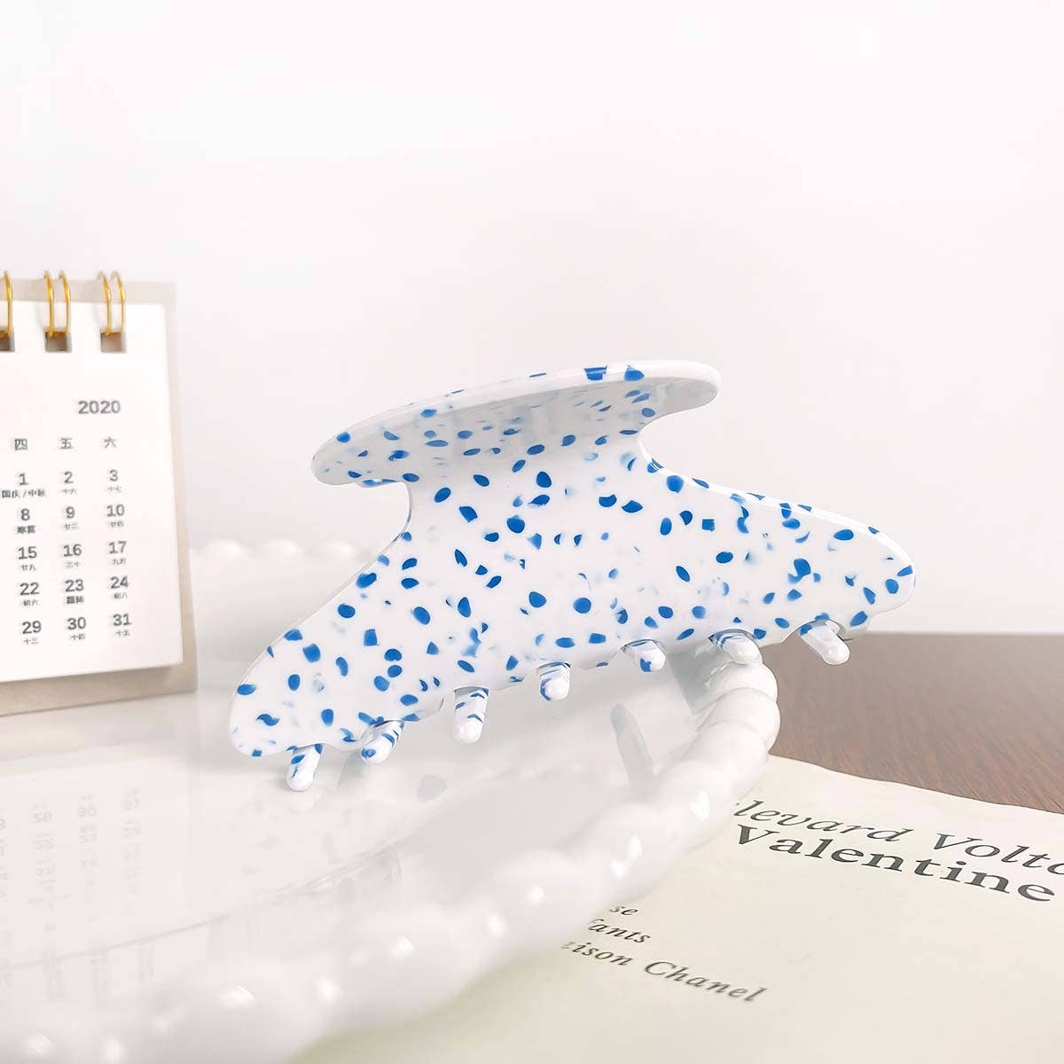 Colored dopamine acetate plate gripper hair clips