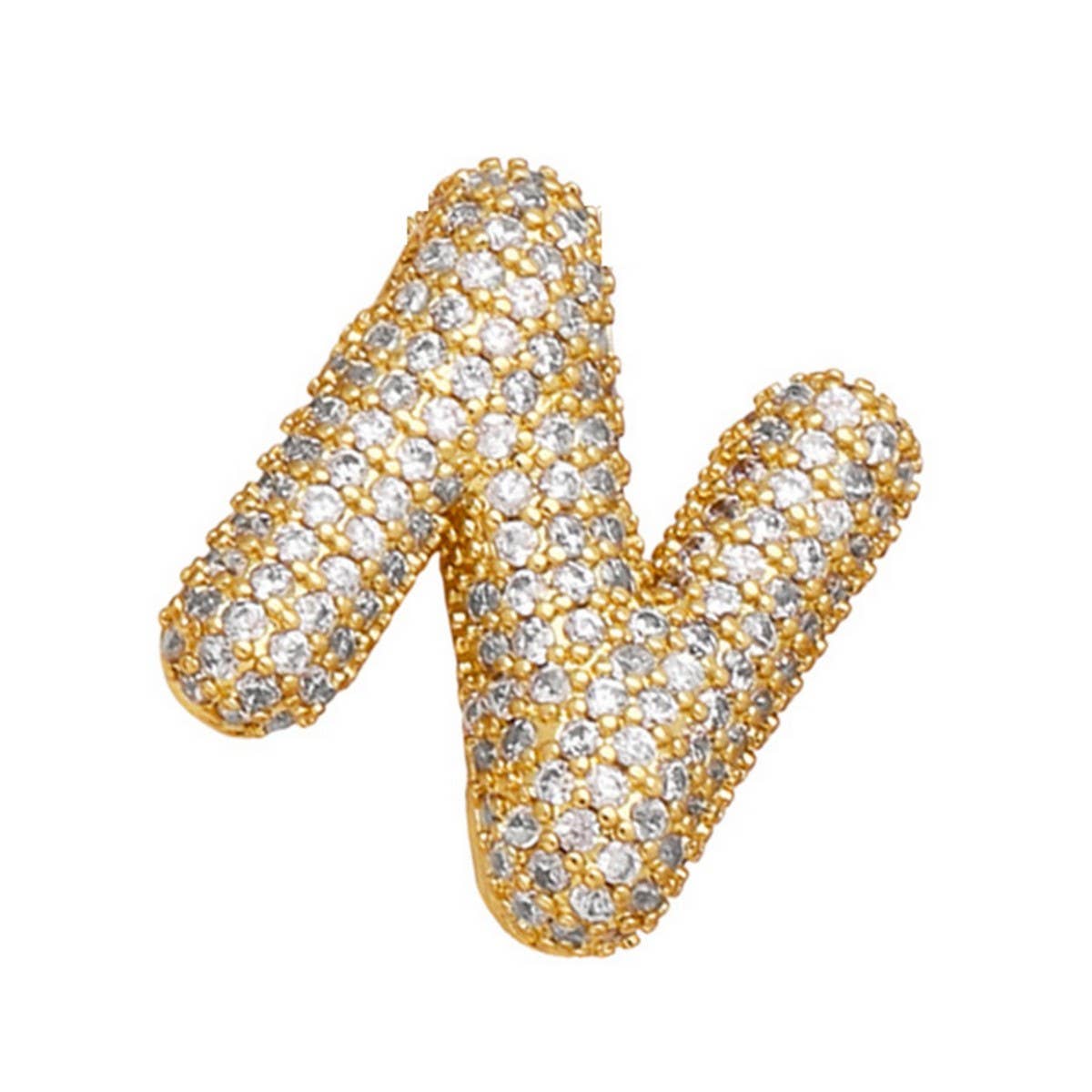 Copper Zirconia Pendant Necklace - Hip Hop