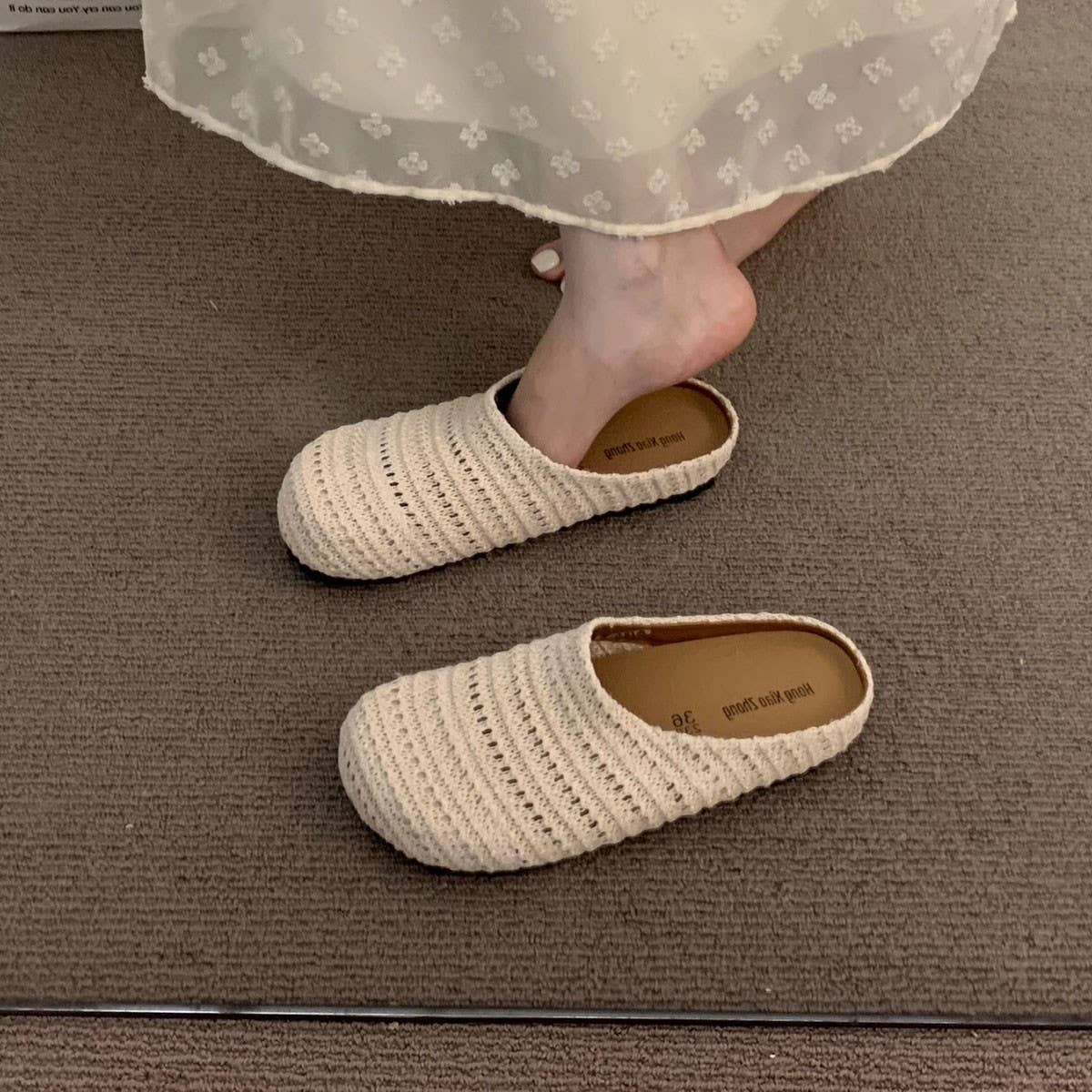 Thick Sole Bohemian Slip-On Clogs for Summer