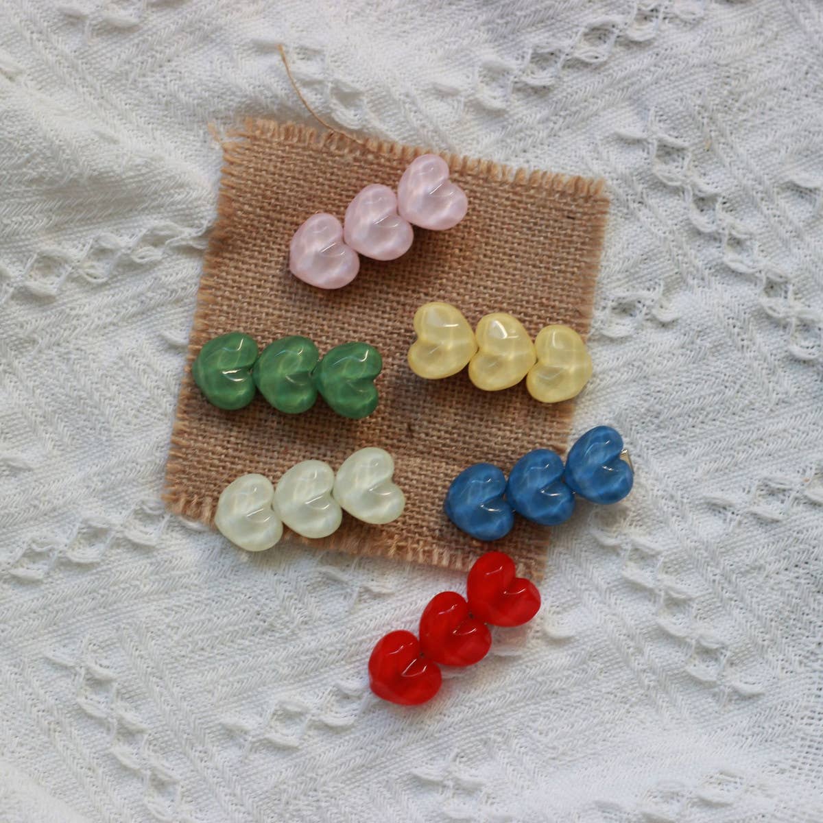 CARTOON THREE LOVE RIPPLE HAIRPINS_CWAHA1826