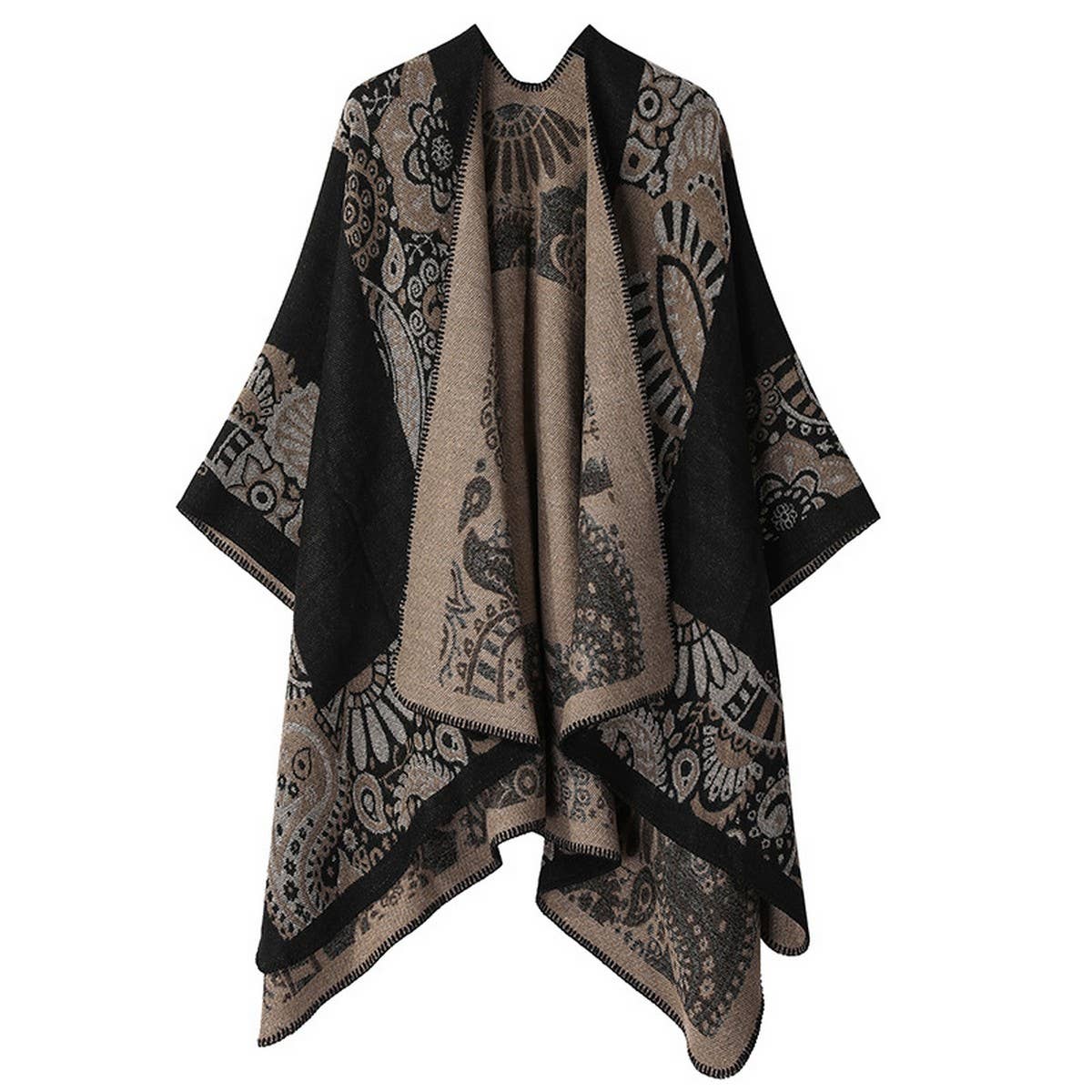 WARM SHAWL CAPE FASHION SCARF CAPE