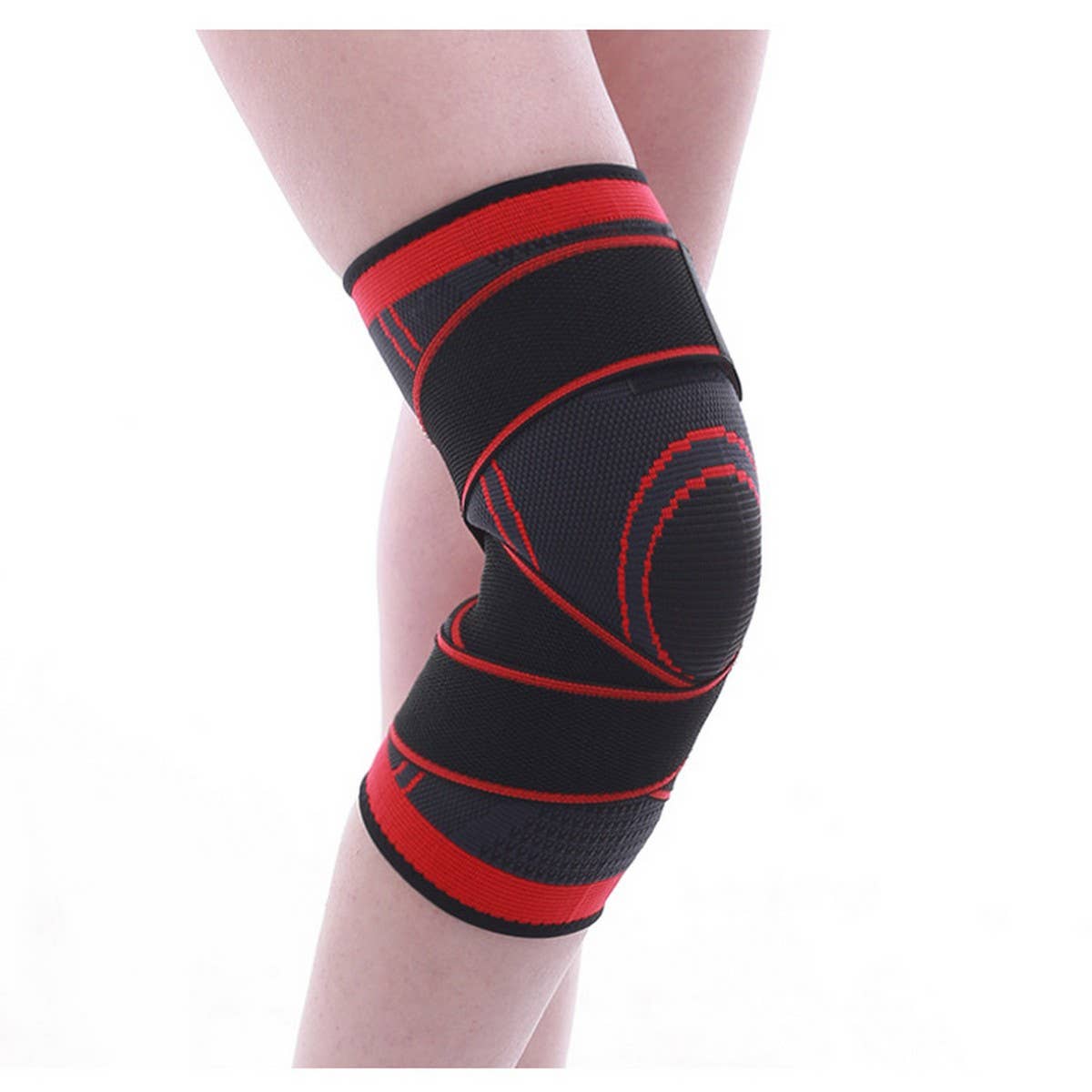 Athletic Knit Knee Brace with Compression Fit_CWMM7898