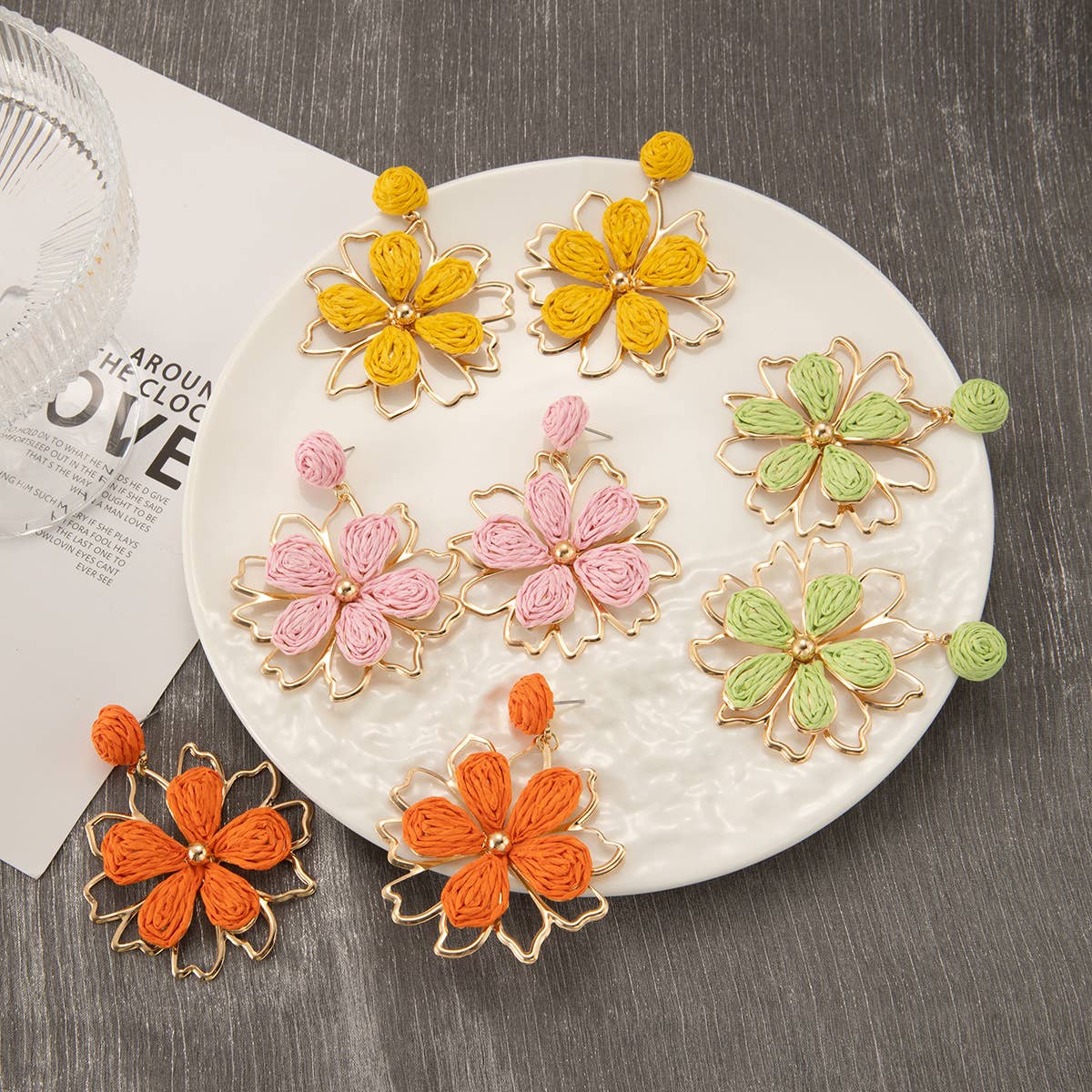 Dopamine vacation-style sweet earrings