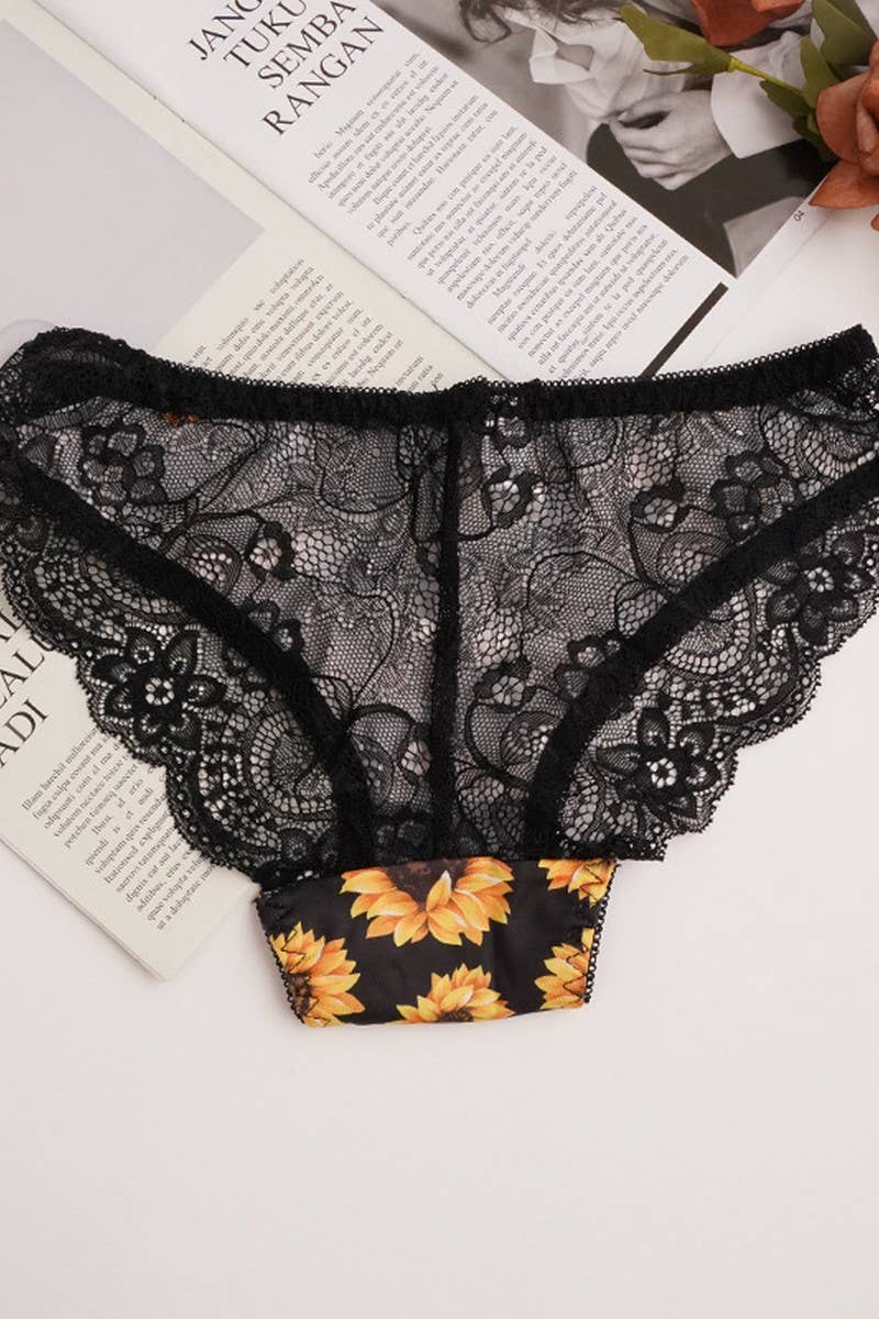 CWMU00291_CHRYSANTHEMUM LACE FRONT CLOSURE PUSH UP BRA SET