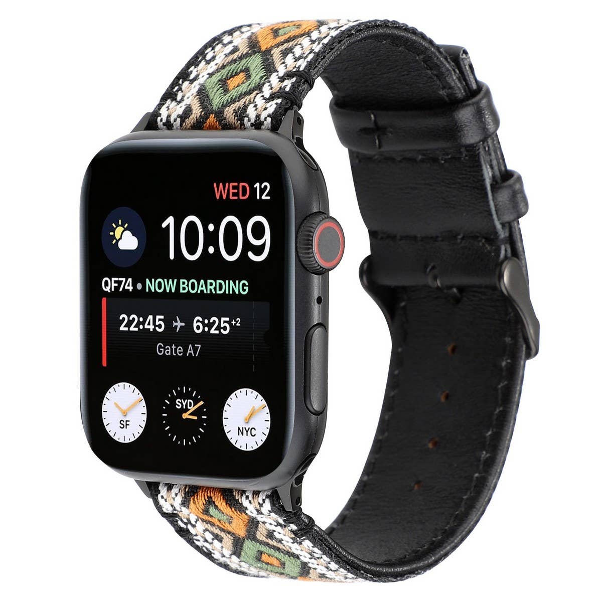 APPLE WATCH/IWATCH9 ETHNIC STYLE LEATHER STRAP_CWWW0059