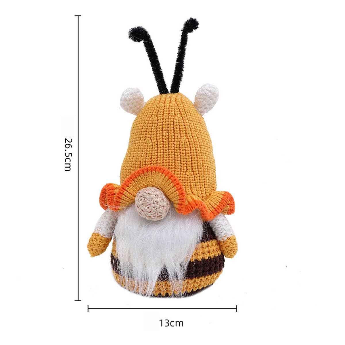 CWMM9480_BEE FESTIVAL RUDOLPH FACELESS DOLL ORNAMENT