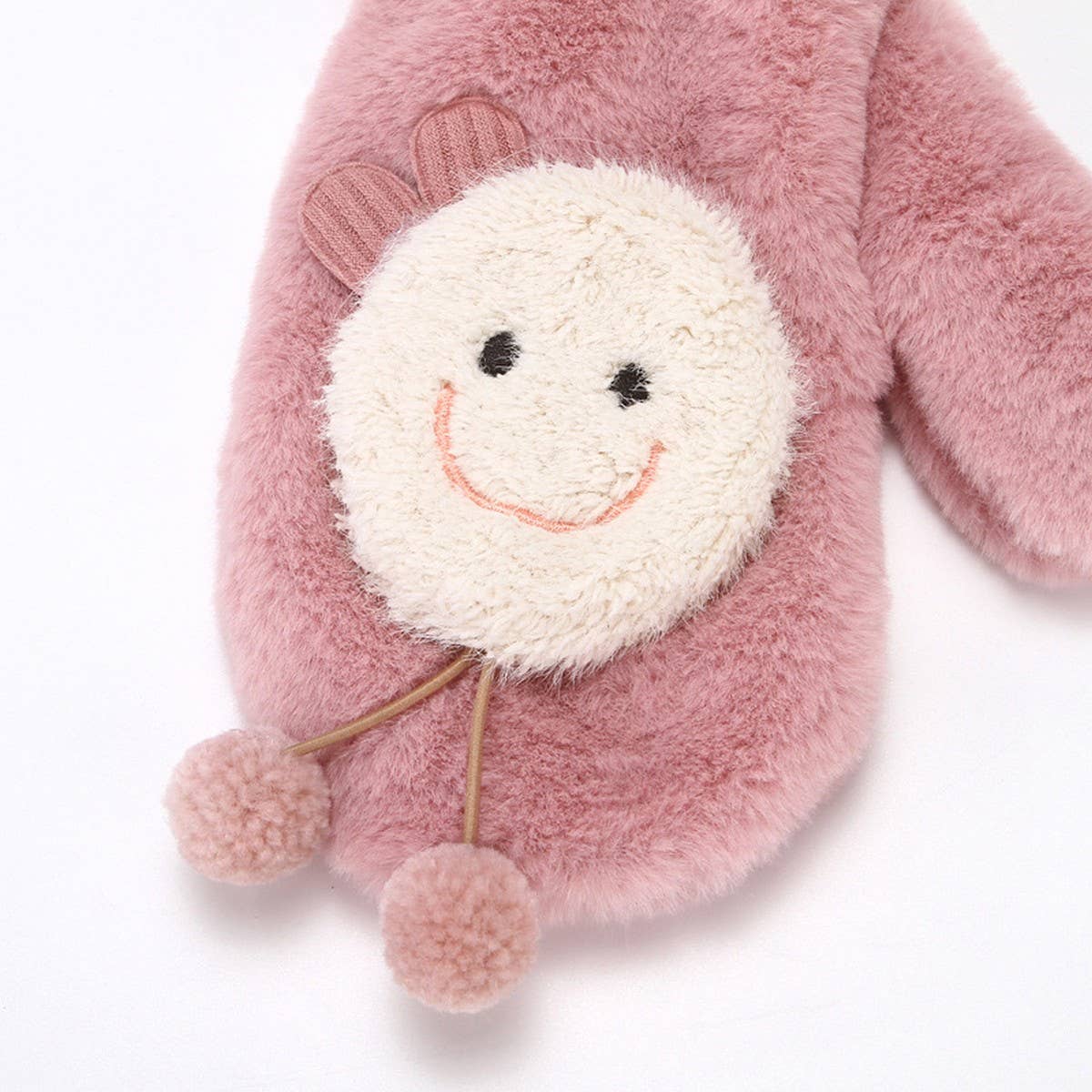 CUTE WINTER PLUSH AND THICKENED RABBIT FUR GLOVES_CWAG0267