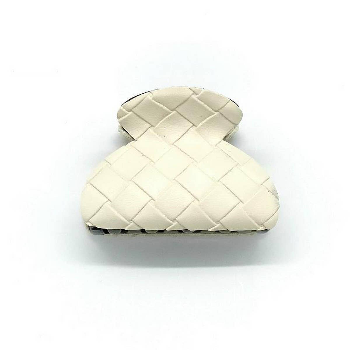 Woven Faux Leather Tribal Ponytail Claw Clip_CWAHA6382