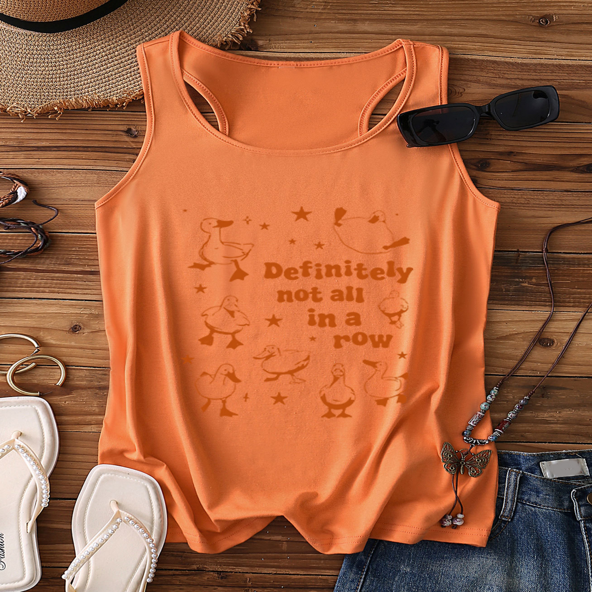 Cute Summer Racerback Tank Top for Women