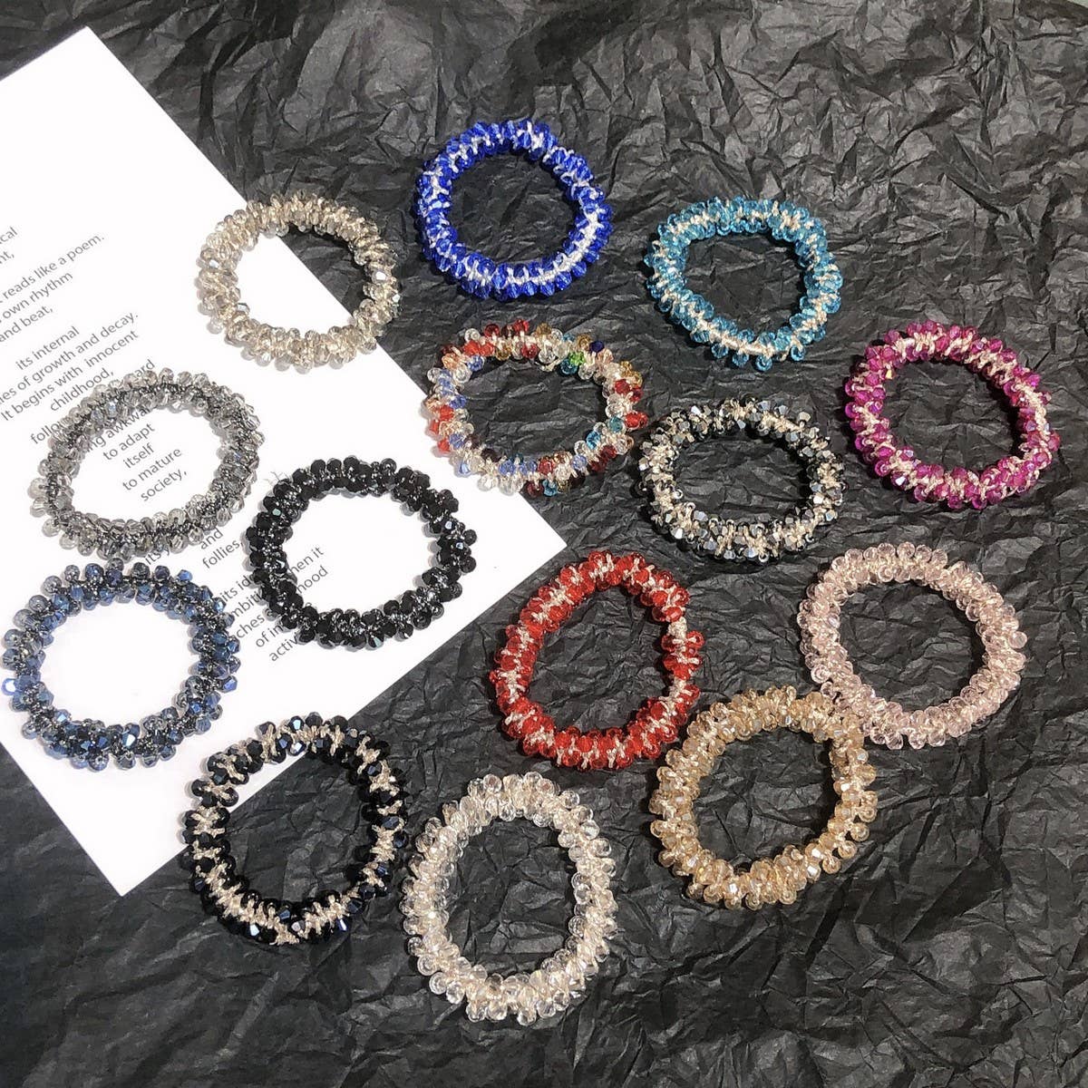 Cute Crystal Vintage Hair Tie Sweet Ponytail Band