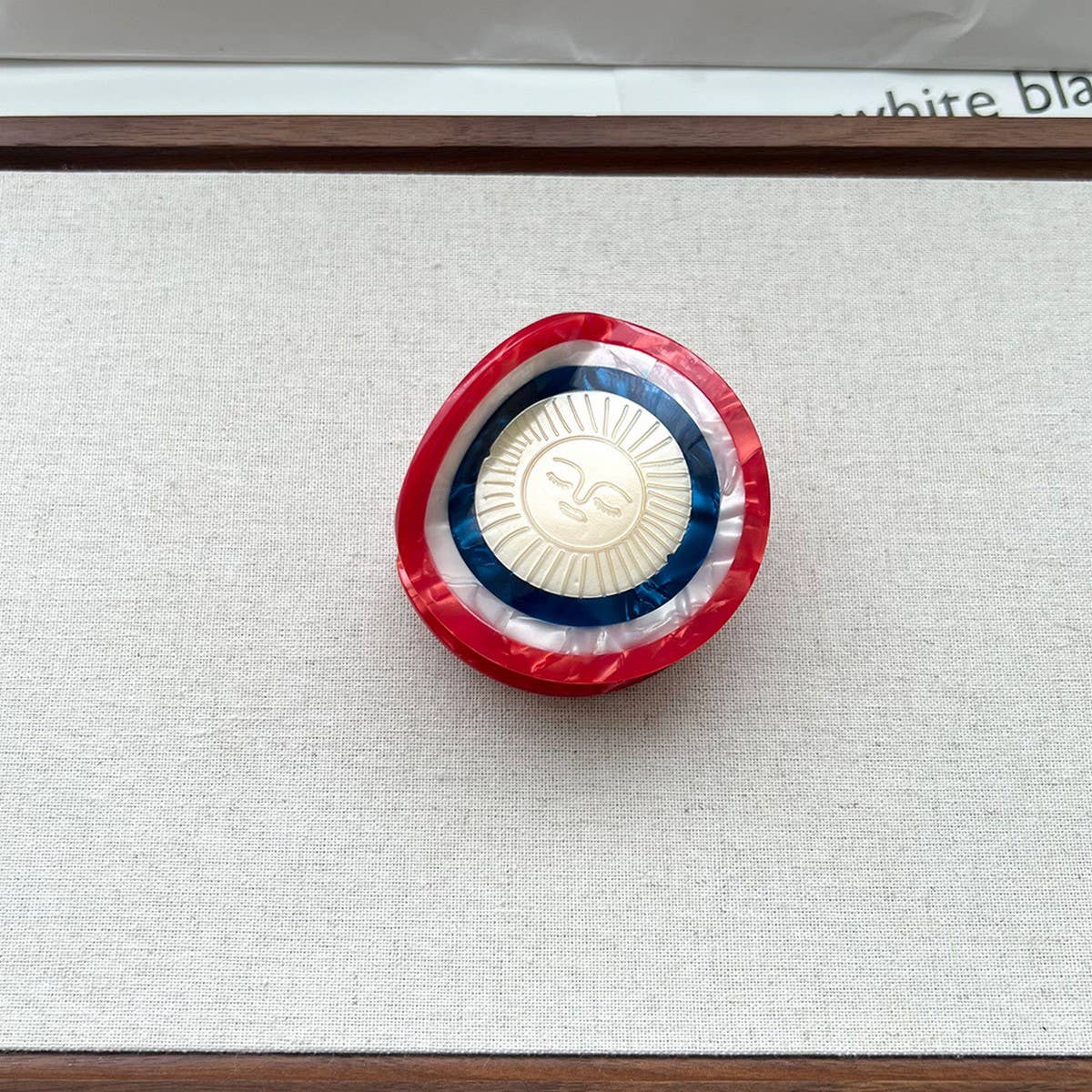 Swan & Star Acetate Hair Clips with Goddess Design