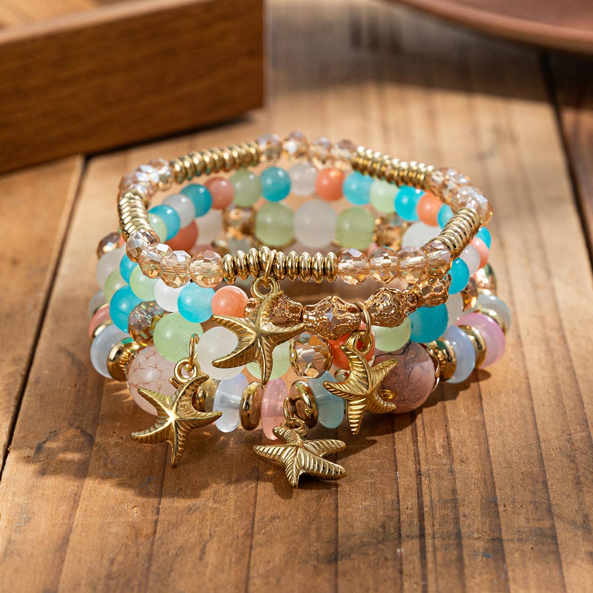 WOMEN BOHEMIAN MULTI-LAYER CRYSTAL BRACELET