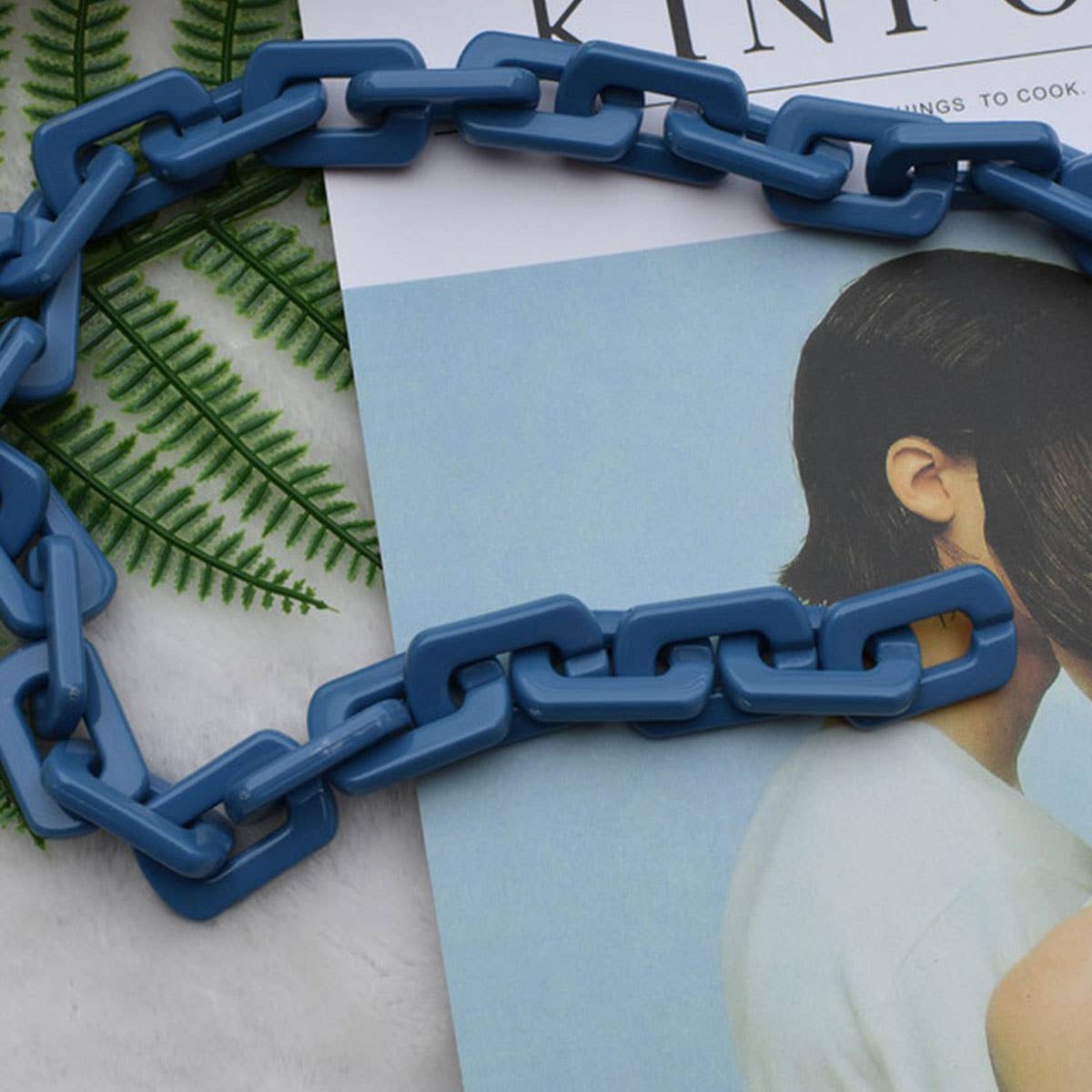 Acrylic Square Multi-Color Bag Chain,Bag Strap_CWMM5093