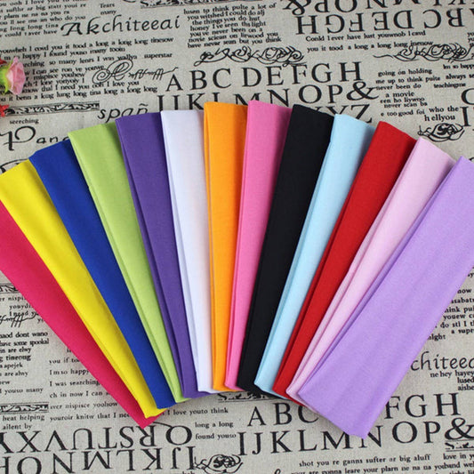CWAHA6413_YOGA SPORTS HEADBAND ELASTIC SOLID COLOR HAIRBAND