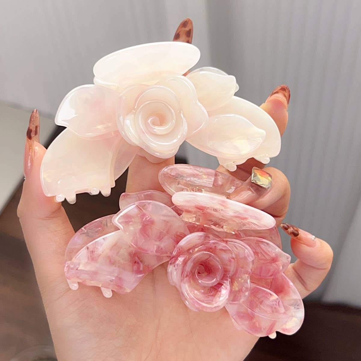 Acetic acid board flower hairpin tray hairpin