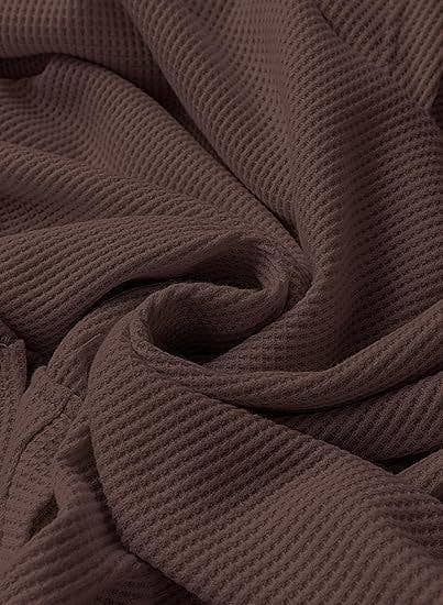 WAFFLE KNIT SIDE SPLIT PULLOVER WITH POCKETS