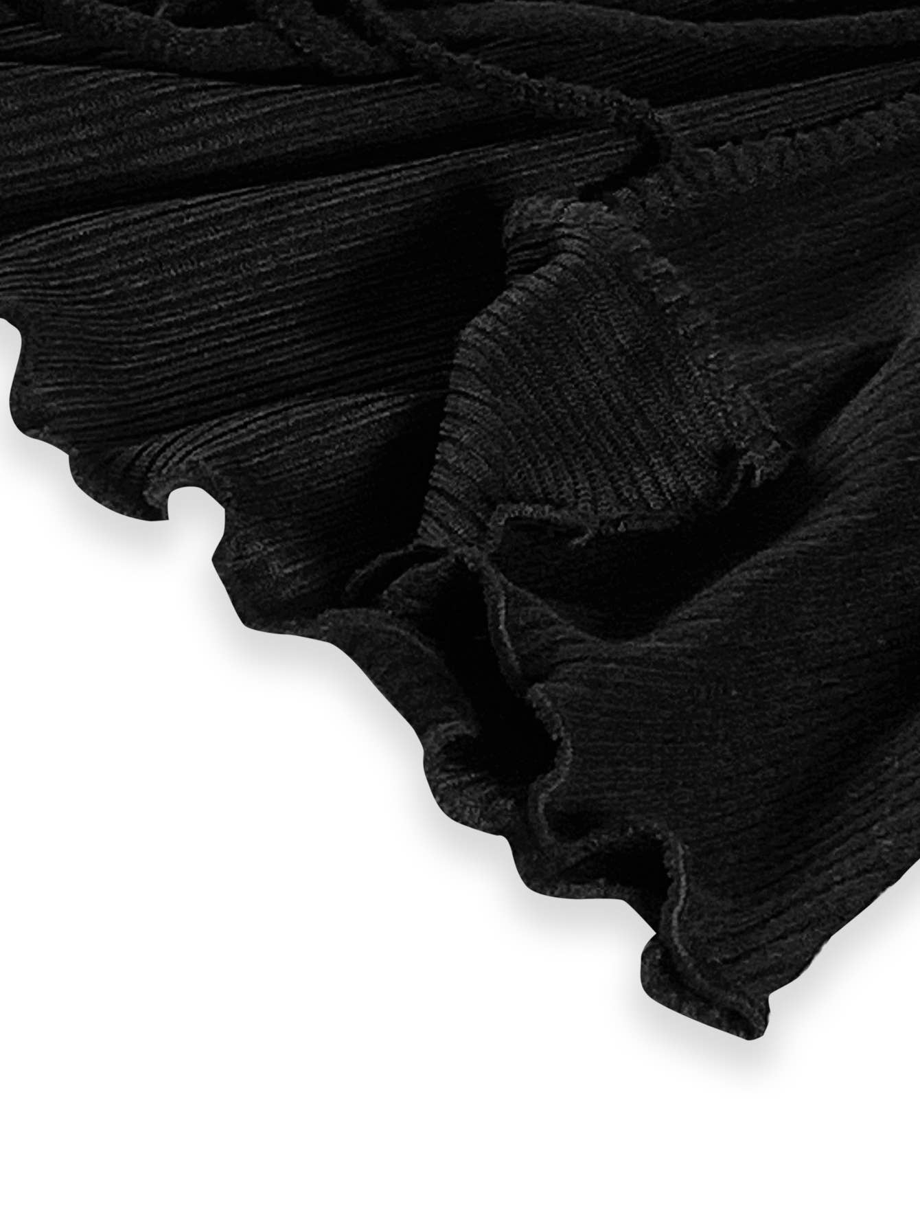 Stylish pullover top hair knit flared sleeves