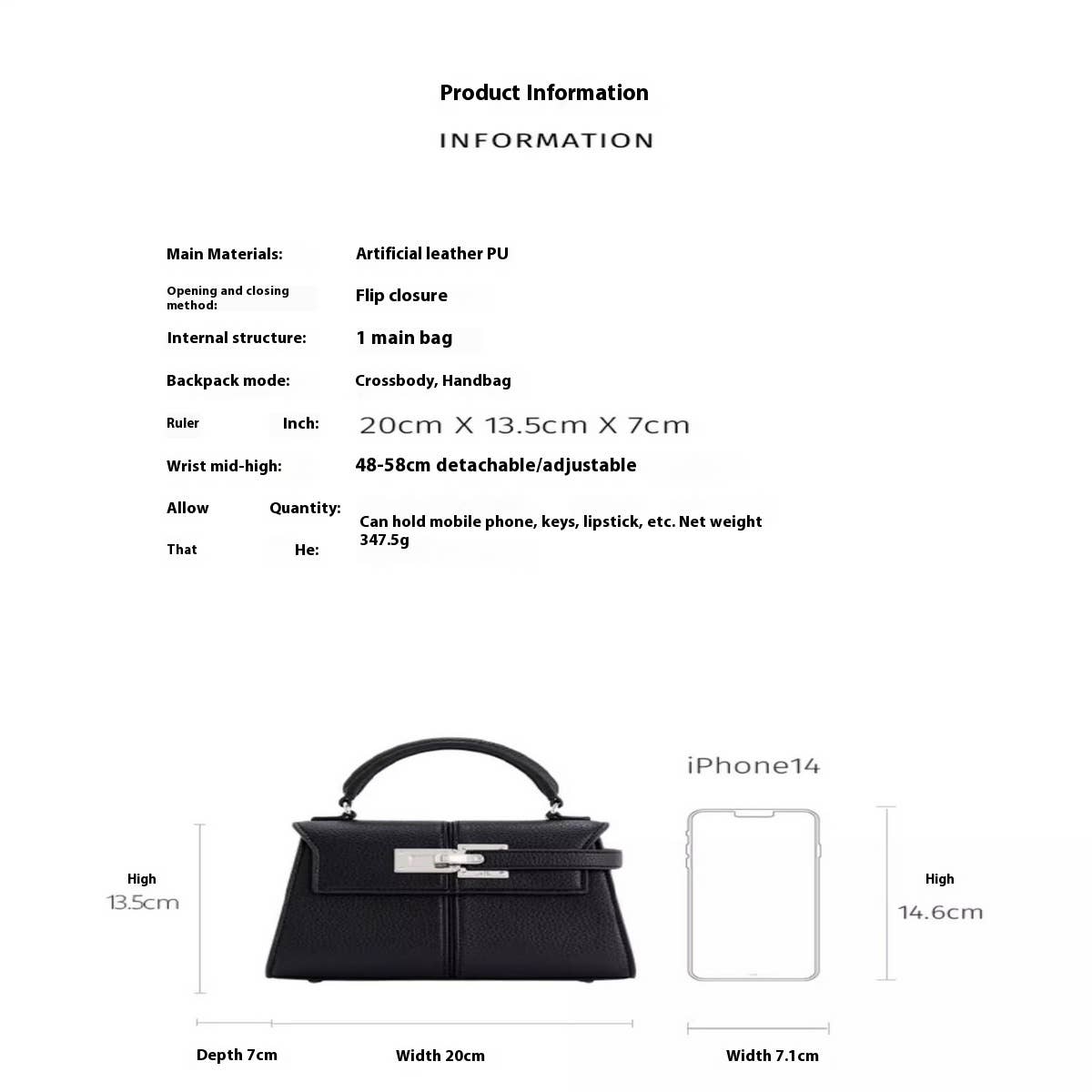 Kelly Inspired Bag ? Underarm Mini Tote Purse_CWAB5333