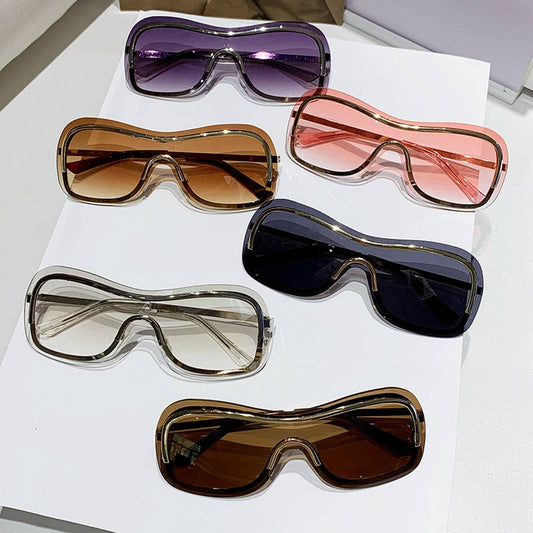 INTEGRATED METAL SUNGLASSES FRAMELESS GLASSES