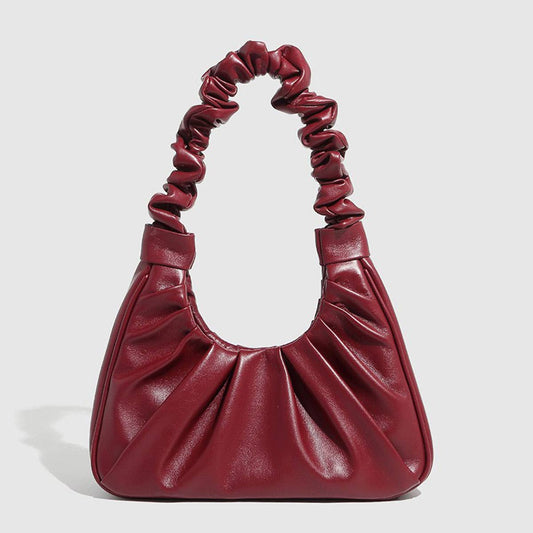 Elegant Ruched Cloud Shoulder Bag for Women_CWAB5702
