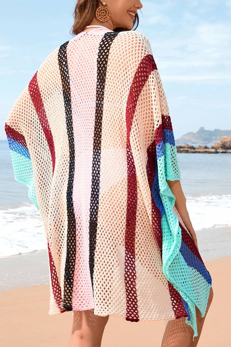 PLUS SIZE BIKINI SMOCK BEACH DRESS_CWDSD2612