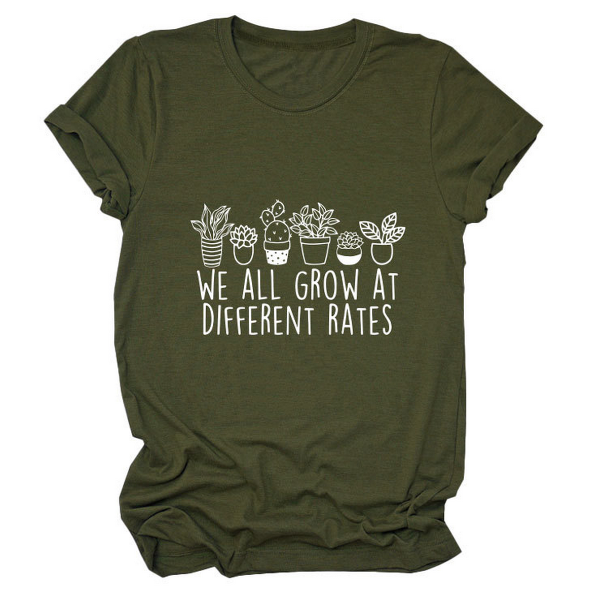 Printed Crew Neck Tee, We All Grow Graphic_CWTTS1493