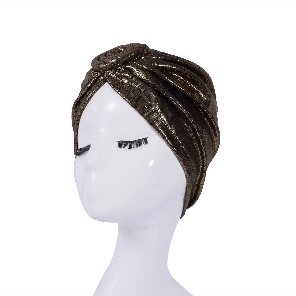 CLASSIC HOT GOLD FLORAL ETHNIC HEADSCARF