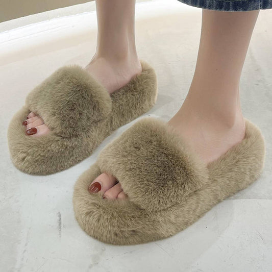 WEAR A THICK BOTTOM OF PLUSH SLIPPERS OUTSIDE