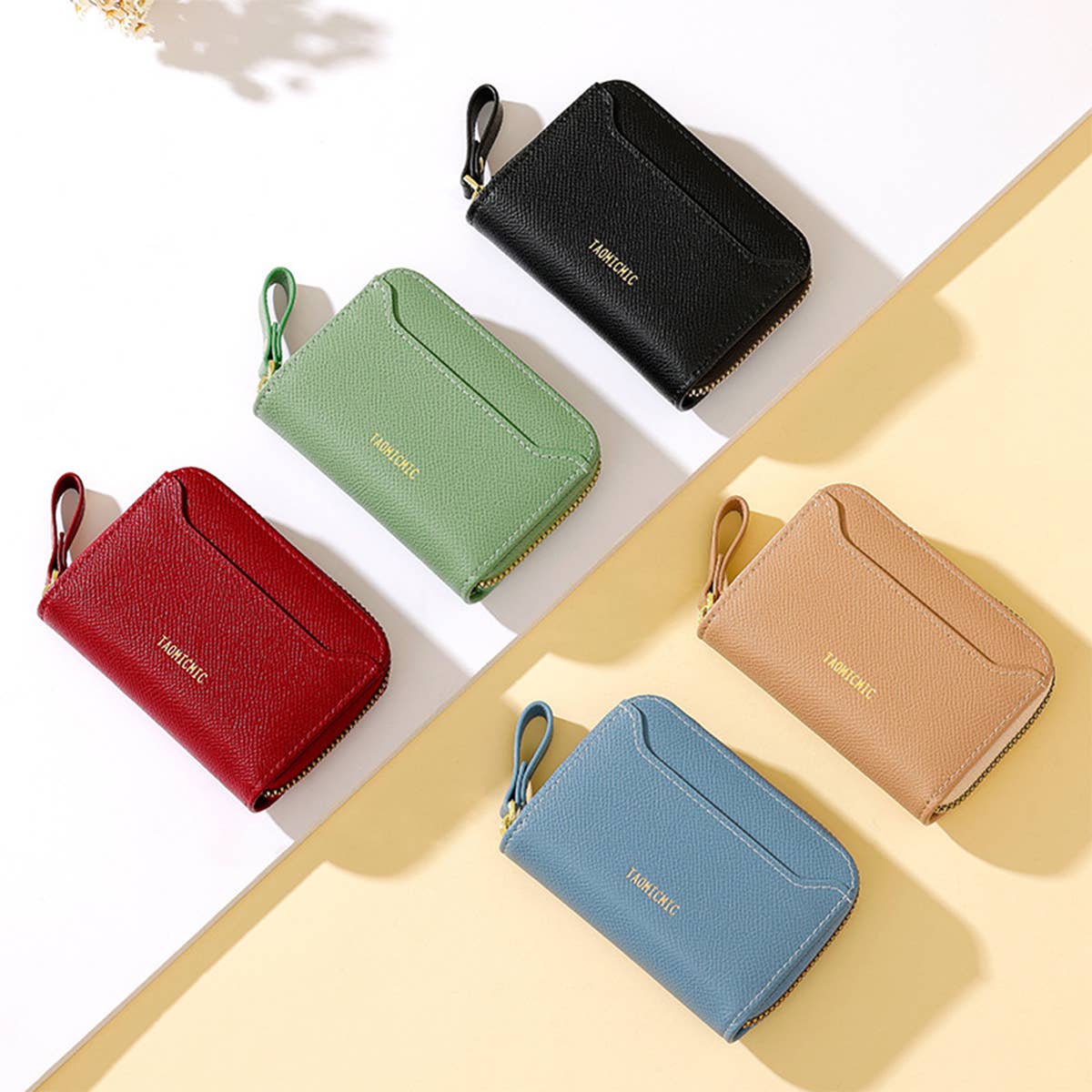 CUTE MINIMALIST LARGE CAPACITY ZIPPERED WALLET_CWAB1625