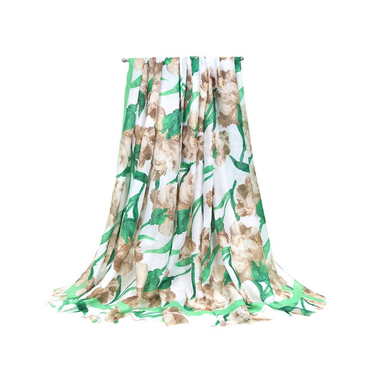 Floral Scarf - Lightweight Beach Wrap for Women