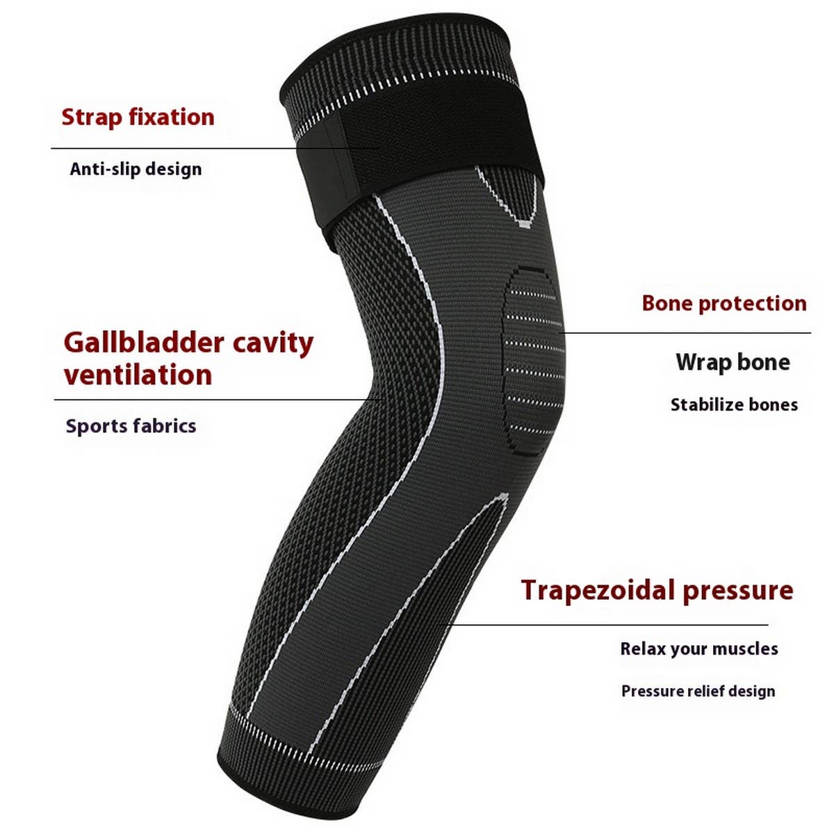 Unisex Knit Knee Support for Basketball & Fitness