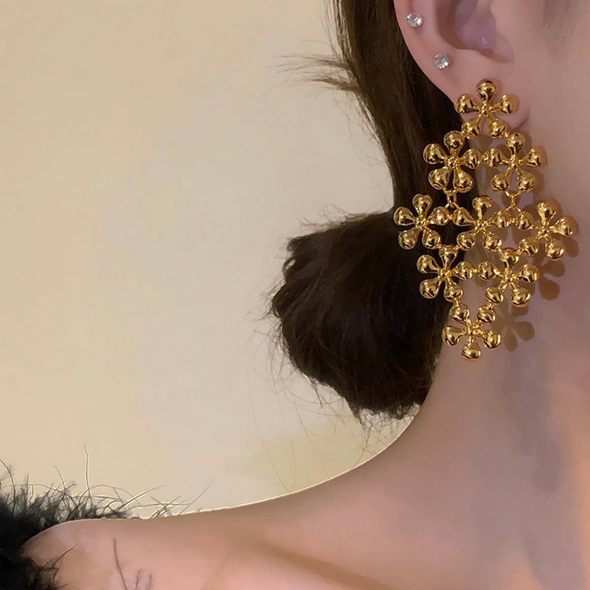 PERSONALIZED FLOWER NICHE CREATIVE EARRINGS_CWAJE2351