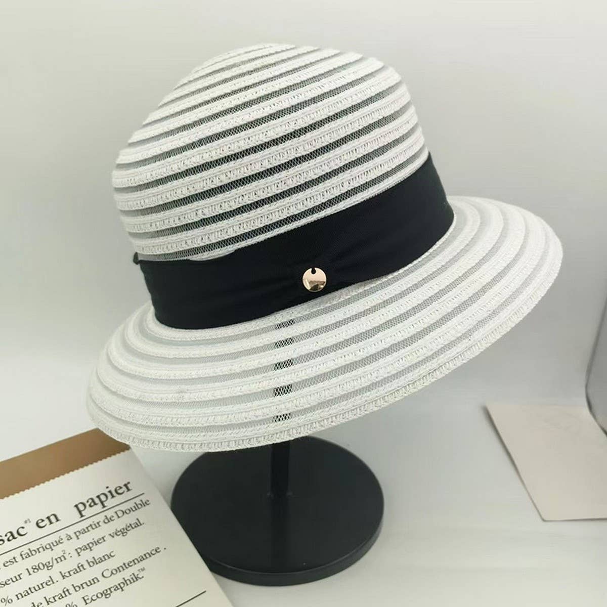 Wide brim sun hat sun protection straw hat_CWAH3483