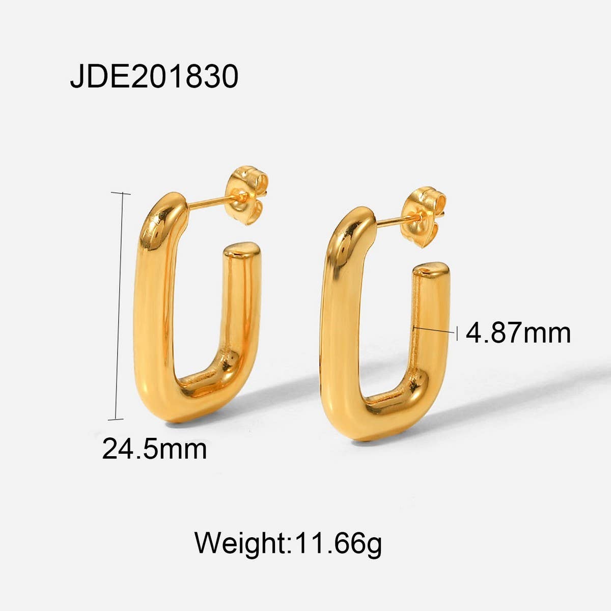PERSONALIZED HIGH-END GOLD PIGMENT HOOP EARRINGS_CWMM2350