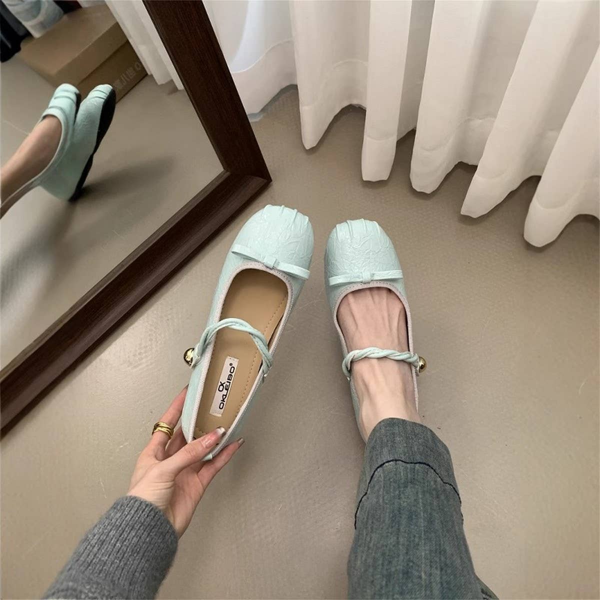 Silver Hidden Heel Mary Janes for Soft Looks