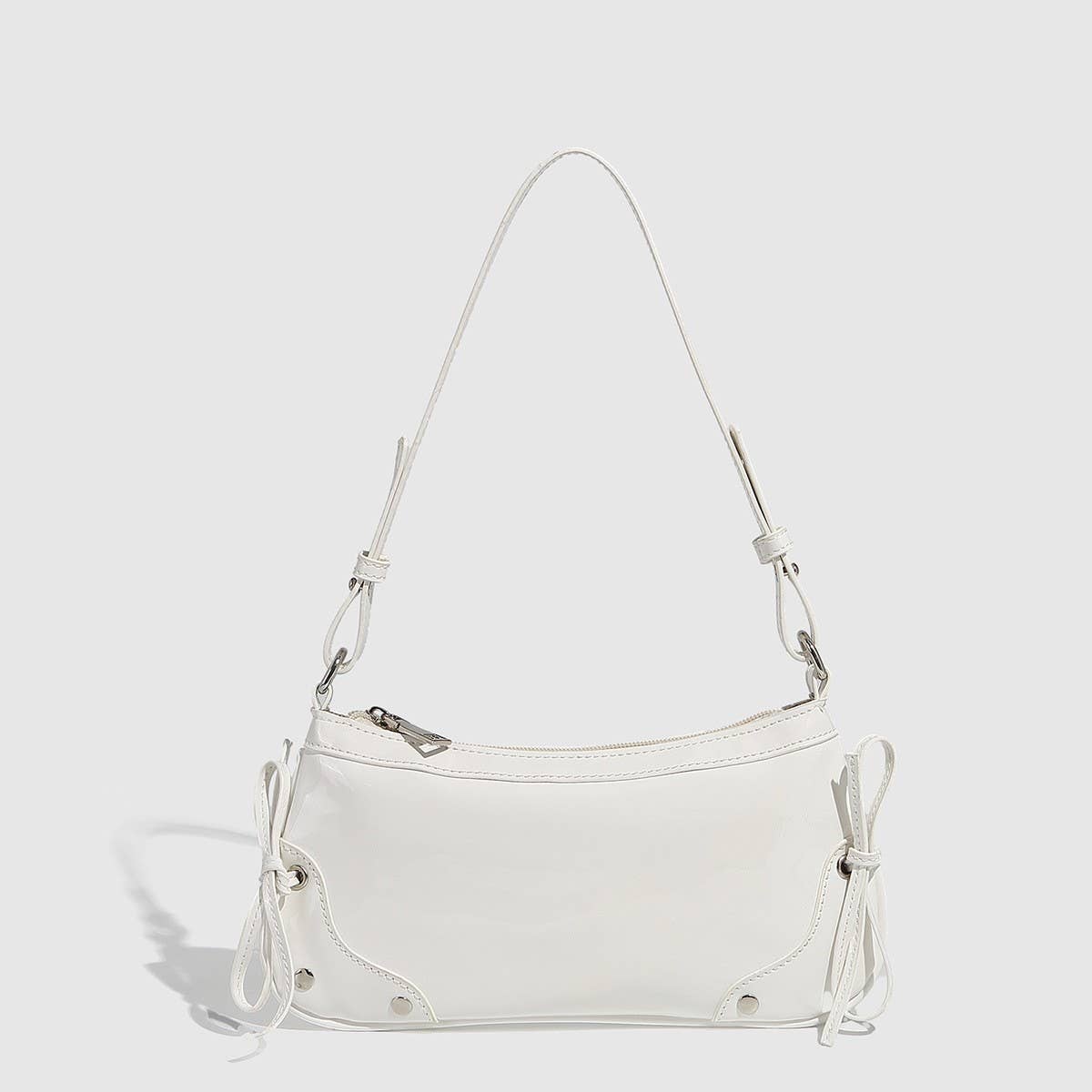 Solid Bowknot Shoulder Bag for Women_CWAB5683